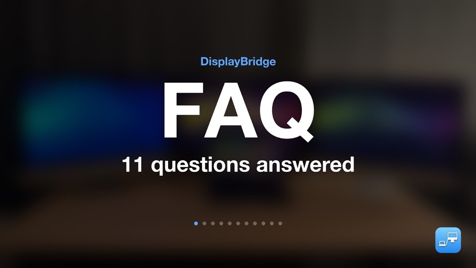 A tela de título do vídeo de perguntas frequentes: 11 perguntas respondidas